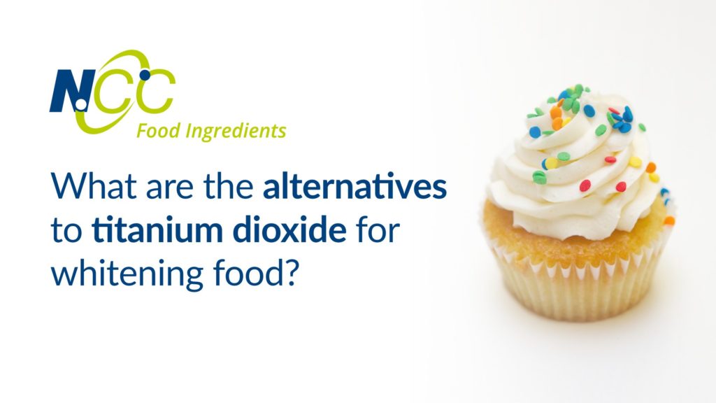 What are the alternatives to titanium dioxide for whitening food?